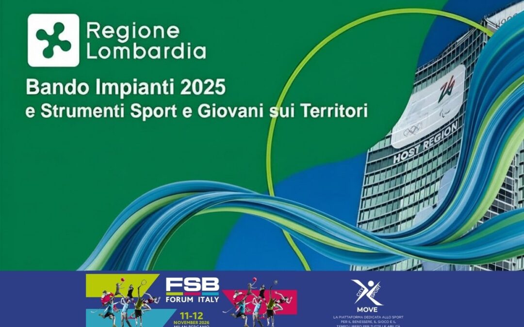 MOVE CITY SPORT gli esiti del Bando Impianti Sportivi 2025